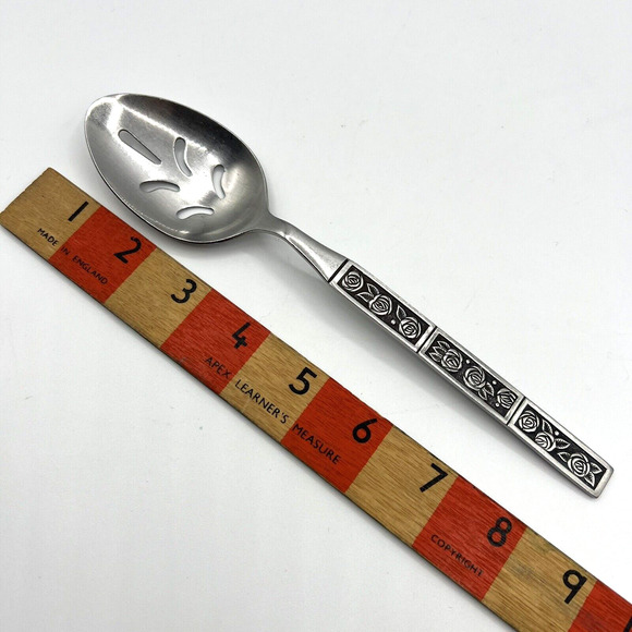 Stanley Roberts DORETTE Slotted Pierced Serving Spoon Stainless, Made In Korea - Picture 8 of 8